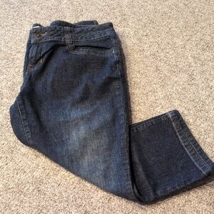 Classic Blue Denim Capri's